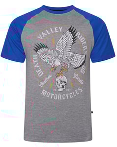 KAM Valley Riders Raglan-T-Shirt Grau